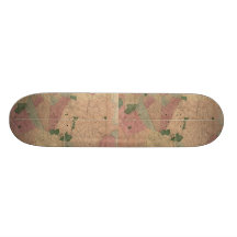 Vintage1872 Brooklyn karta - New York City, drottn Anpassad Skate Board