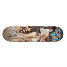 Vintage Alfons M. Mucha Skateboards