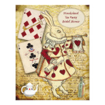 Vintage Alice i underlandkaninmöhippa Tillkännagivande