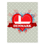 Vintage älskar jag Danmark Vykort