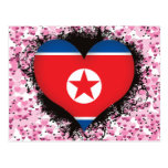 Vintage älskar jag Nordkorea Vykort