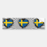 Vintage älskar jag sverige bildekaler