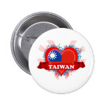 Vintage älskar jag Taiwan Pins