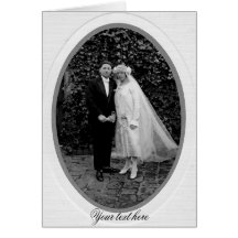 Vintage bröllop (1922) hälsningskort