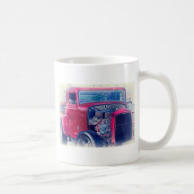 Vintage car " "för bil" för klassiker ""för bestäl kaffe kopp