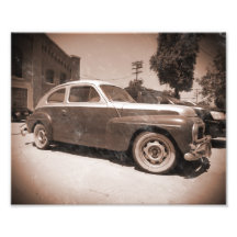 Vintage car fototryck