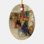 Vintage Carl Larsson: Snurret rullar konst Juldekoration
