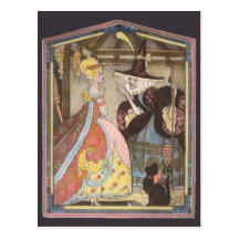 Vintage Cinderella och god fésaga Vykort