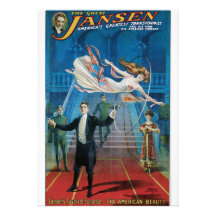 Vintage den underbara Jansen advertizingaffischen Personliga Tillkännagivanden