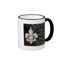 Vintage Fleur de Lis… mugg
