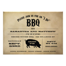Vintage "gör jag" BBQ, når jag har gifta sig inbju