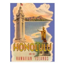 Vintage Hawaii, USA - Vykort