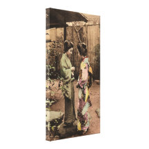 Vintage Japan Canvasduk Med Gallerikvalitet