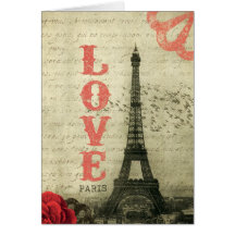 Vintage Paris Kort