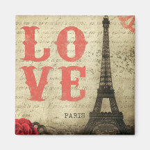 Vintage Paris Kylskåpsnagnet