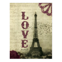 Vintage Paris Vykort