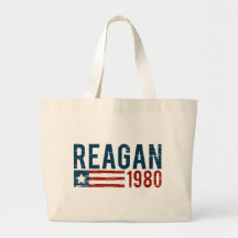 Vintage Reagan 1980 Tote Bag