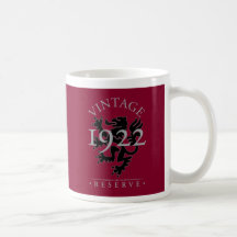 Vintage reserverar 1922 kaffe kopp