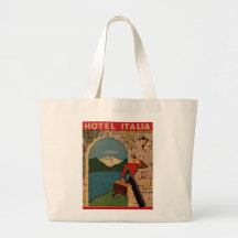 Vintage resor - hotell Italia Tote Bag