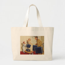 Vintage resor tote bag
