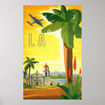 Vintage resoraffisch, Los Angeles, Kalifornien