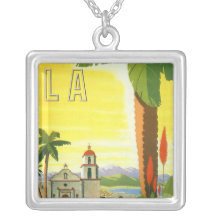 Vintage resoraffisch, Los Angeles, Kalifornien Halsband