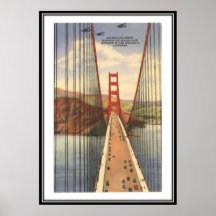Vintage San Francisco, USA - Affisch