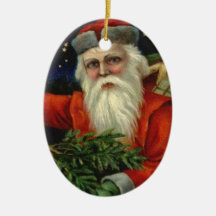 vintage_santa_old_christmas_oval _ornament julgransdekoration