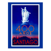 Vintage Santiago Vykort