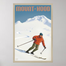 Vintage skidar den retro monteringshuvan reser aff affischer