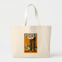 Vintage Texas Tote Bags