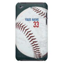 Vintage utformat baseballbollfodral barely there iPod cases
