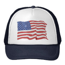 Vintageamerikanska flagganhatt kepsar