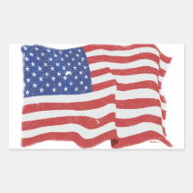 Vintageamerikanska flagganklistermärkear
