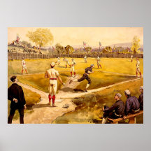 Vintagebasketmatch Affischer