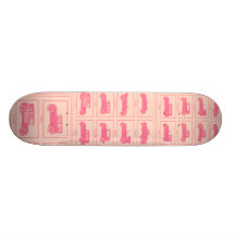 VintagebilSkateboard i rosor