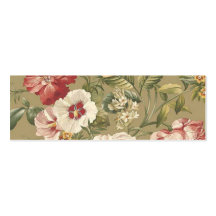 Vintageblommigtbokmärke Visitkort Mallar