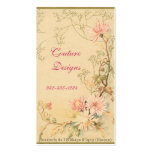 Vintageblommigtvisitkort