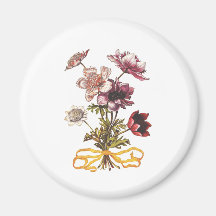 Vintageblommor Magneter För Kylskåp