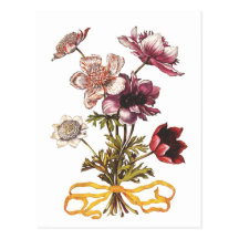Vintageblommor Vykort