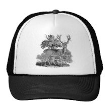Vintagebockillustration Trucker Keps