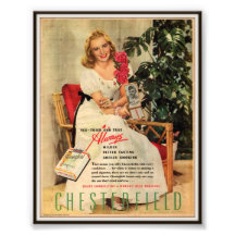 VintageChesterfield cigarett som annonserar 1945 Foton