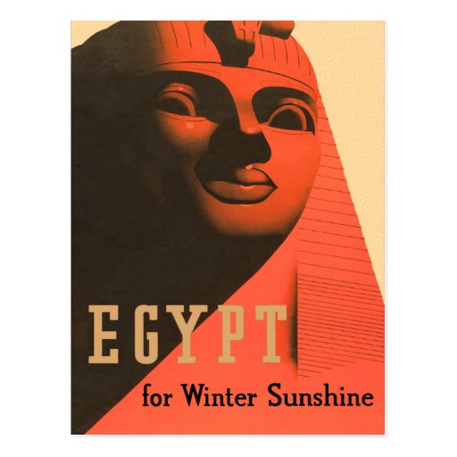 VintageegyptenSphinx Vykort