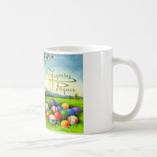 VINTAGEFRANSK JOYUEUX PAQUES MUGG