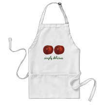 Vintagefrukt; Moget rött - läckra Apple Förkläden