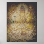 VintageGrunge Buddha Affischer