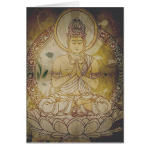 VintageGrunge Buddha Kort