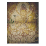VintageGrunge Buddha Vykort