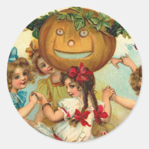 VintageHalloween hälsningar Klistermärken