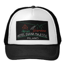 VintagehotellMilano etikett Trucker Kepsar